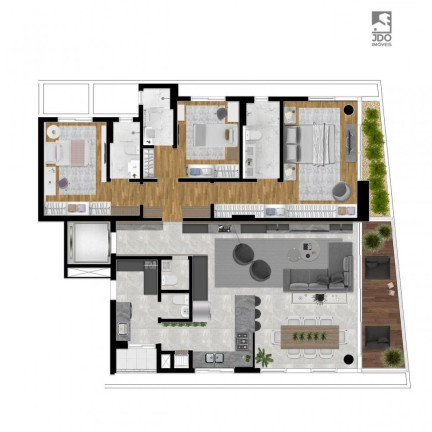 Imagem Apartamento com 3 Quartos à Venda, 199 m² em água Verde - Curitiba