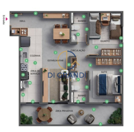 Imagem Imóvel com 2 Quartos à Venda, 41 m² em Galleria - Campinas Imagem Imóvel com 2 Quartos à Venda, 41 m² em Galleria - Campinas