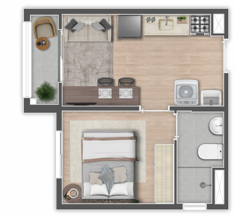 Imagem Apartamento com 1 Quarto à Venda, 25 m² em Santo Amaro - São Paulo Imagem Apartamento com 1 Quarto à Venda, 25 m² em Santo Amaro - São Paulo