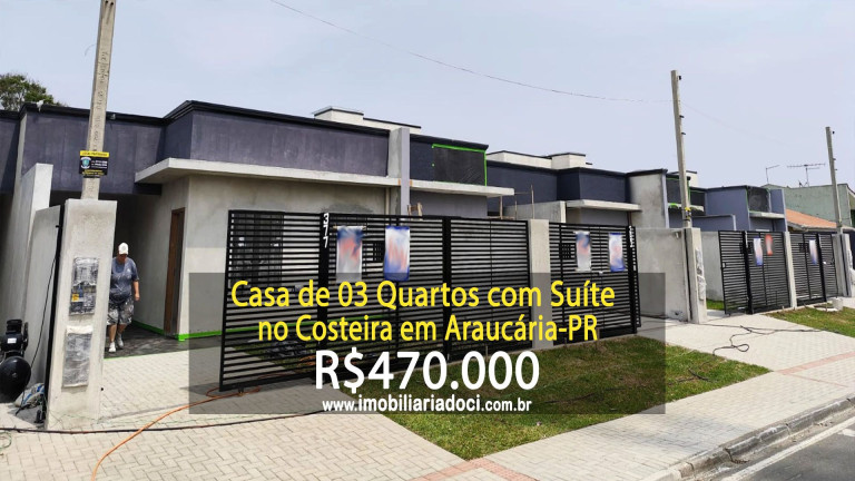 Casa com 3 Quartos à Venda, 67 m² em Costeira - Araucária