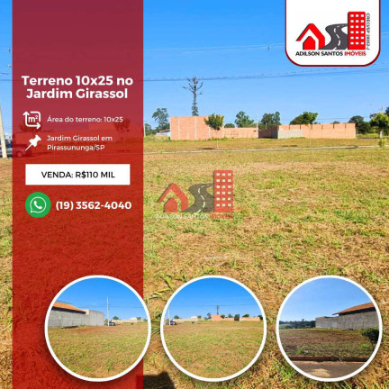 Imagem Terreno à Venda, em Jardim Girassol - Pirassununga Imagem Terreno à Venda, em Jardim Girassol - Pirassununga
