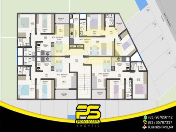 Imagem Apartamento com 2 Quartos à Venda, 56 m² em Gramame - João Pessoa Imagem Apartamento com 2 Quartos à Venda, 56 m² em Gramame - João Pessoa