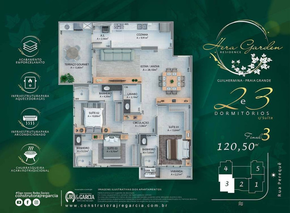 Imagem Apartamento com 3 Quartos à Venda, 120 m² em Guilhermina - Praia Grande Imagem Apartamento com 3 Quartos à Venda, 120 m² em Guilhermina - Praia Grande