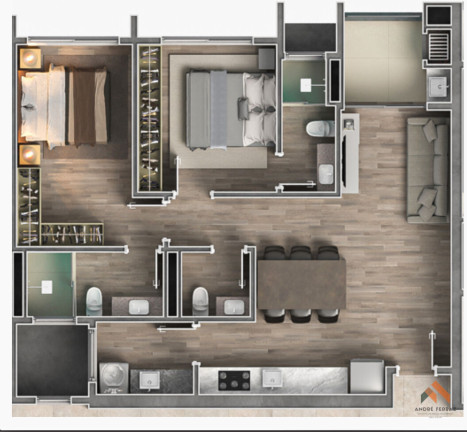Apartamento com 2 Quartos à Venda, 81 m²