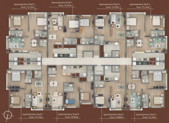Imagem Apartamento com 1 Quarto à Venda, 52 m² em Centro - Gramado Imagem Apartamento com 1 Quarto à Venda, 52 m² em Centro - Gramado