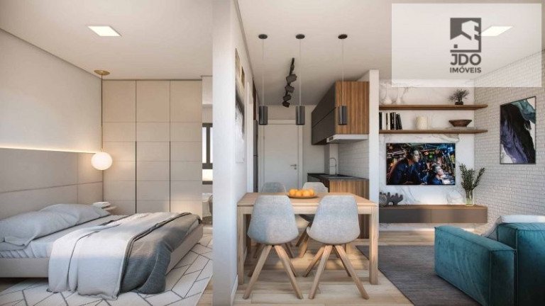 Imagem Apartamento com 1 Quarto à Venda, 30 m² em Tingui - Curitiba