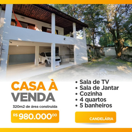 Casa com 4 Quartos à Venda, 320 m² em Candelária - Natal