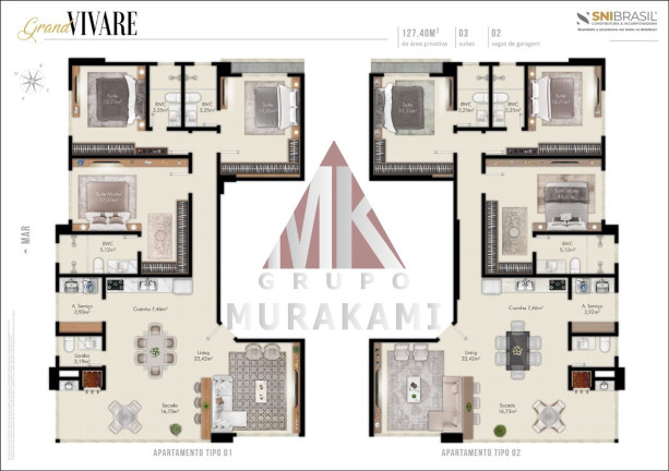 Imagem Imóvel com 3 Quartos à Venda, 127 m² em Centro - Itapema Imagem Imóvel com 3 Quartos à Venda, 127 m² em Centro - Itapema