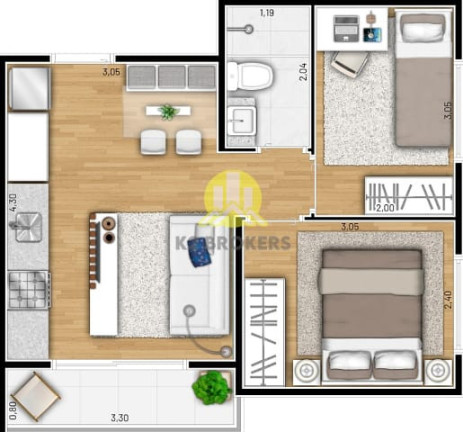 Imagem Studio com 1 Quarto à Venda, 26 m² em Cidade Jardim - São Paulo Imagem Studio com 1 Quarto à Venda, 26 m² em Cidade Jardim - São Paulo