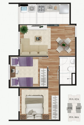 Imagem Apartamento com 2 Quartos à Venda, 47 m² em Vila Nova Cachoeirinha - São Paulo
