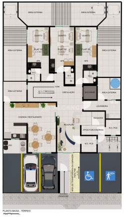 Imagem Flat com 1 Quarto à Venda, 46 m² em Bessa - João Pessoa Imagem Flat com 1 Quarto à Venda, 46 m² em Bessa - João Pessoa
