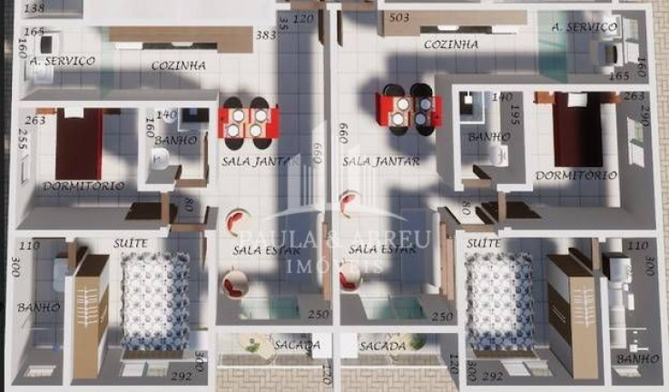 Imagem Apartamento com 2 Quartos à Venda, 57 m² em Jardim Anchieta - Mauá