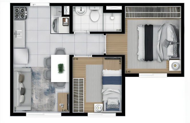 Imagem Imóvel com 2 Quartos à Venda, 32 m² em Jaraguá - São Paulo Imagem Imóvel com 2 Quartos à Venda, 32 m² em Jaraguá - São Paulo