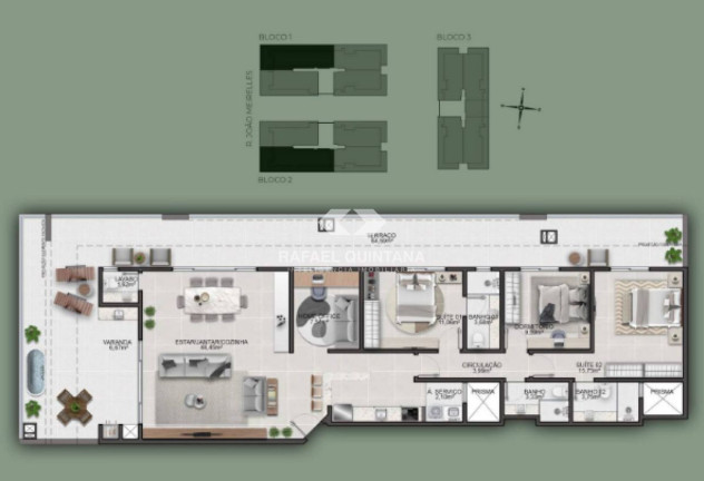 Imagem Apartamento com 1 Quarto à Venda, 63 m² em Abraão - Florianópolis