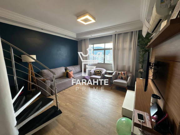 Imagem Cobertura com 3 Quartos à Venda, 162 m² em Campo Grande - Santos Imagem Cobertura com 3 Quartos à Venda, 162 m² em Campo Grande - Santos