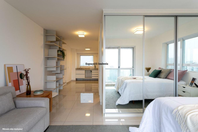 Imagem Apartamento com 1 Quarto à Venda, 50 m² em Brooklin - São Paulo Imagem Apartamento com 1 Quarto à Venda, 50 m² em Brooklin - São Paulo