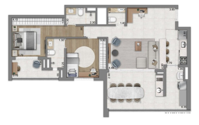 Imagem Apartamento com 3 Quartos à Venda, 138 m² em Brooklin Paulista - São Paulo Imagem Apartamento com 3 Quartos à Venda, 138 m² em Brooklin Paulista - São Paulo