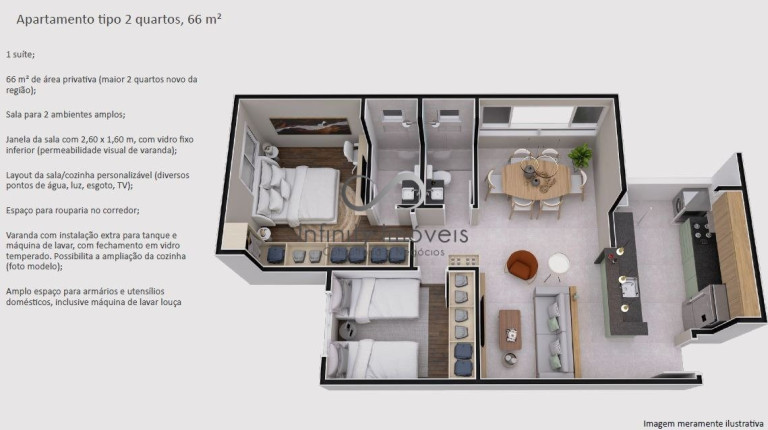 Imagem Apartamento com 2 Quartos à Venda, 64 m² em Ipiranga - Belo Horizonte