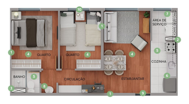Imagem Imóvel com 2 Quartos à Venda, 42 m² em Monjolos - São Gonçalo