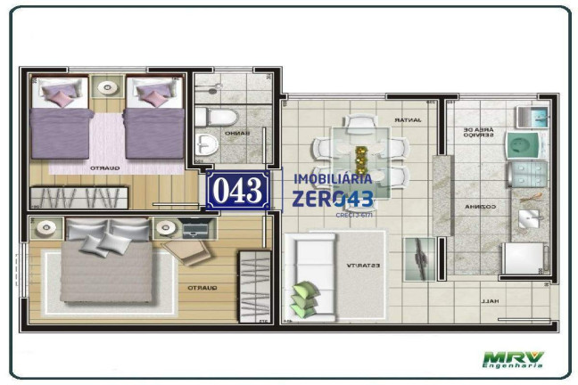 Imagem Apartamento com 2 Quartos para Alugar, 44 m² em Vale Dos Tucanos - Londrina Imagem Apartamento com 2 Quartos para Alugar, 44 m² em Vale Dos Tucanos - Londrina
