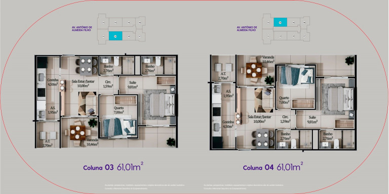 Imagem Apartamento com 2 Quartos à Venda, 54 m² em Itaparica - Vila Velha Imagem Apartamento com 2 Quartos à Venda, 54 m² em Itaparica - Vila Velha
