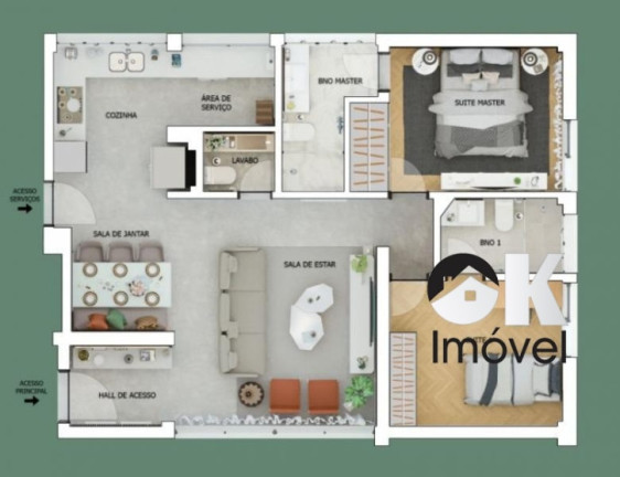 Imagem Apartamento com 2 Quartos à Venda, 84 m² em Perdizes - São Paulo