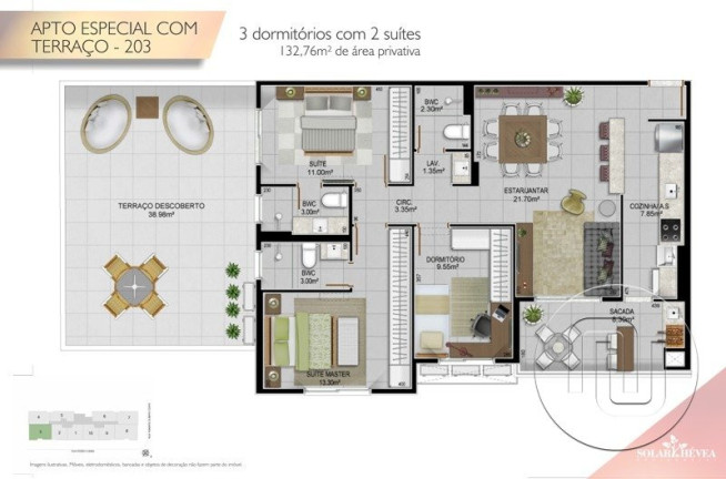 Imagem Apartamento com 2 Quartos à Venda, 64 m² em Estreito - Florianópolis