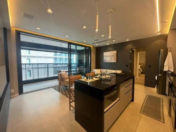 Imagem Apartamento com 1 Quarto para Alugar, 77 m² em Brooklin - São Paulo Imagem Apartamento com 1 Quarto para Alugar, 77 m² em Brooklin - São Paulo