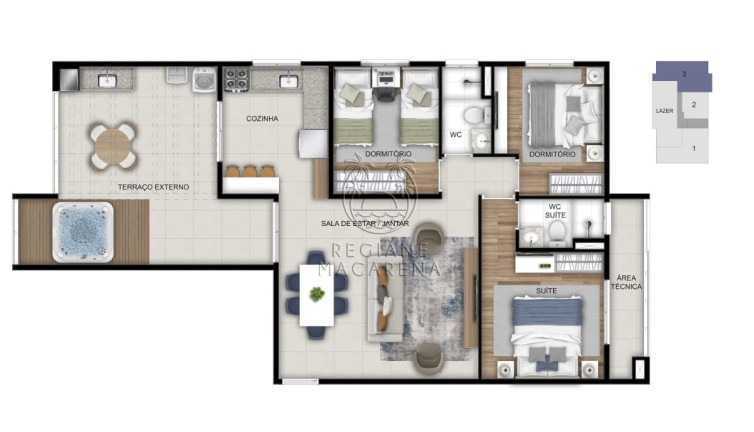Imagem Cobertura com 3 Quartos à Venda, 101 m² em Itaguá - Ubatuba Imagem Cobertura com 3 Quartos à Venda, 101 m² em Itaguá - Ubatuba