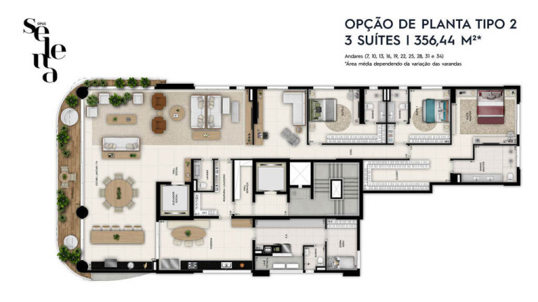 Imagem Apartamento com 4 Quartos à Venda, 463 m² em Setor Oeste - Goiânia Imagem Apartamento com 4 Quartos à Venda, 463 m² em Setor Oeste - Goiânia