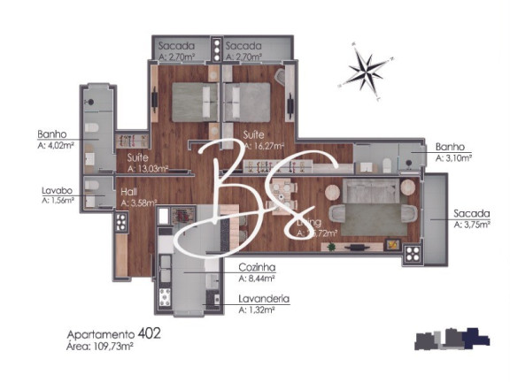 Imagem Apartamento com 2 Quartos à Venda, 90 m² em Avenida Central - Gramado Imagem Apartamento com 2 Quartos à Venda, 90 m² em Avenida Central - Gramado
