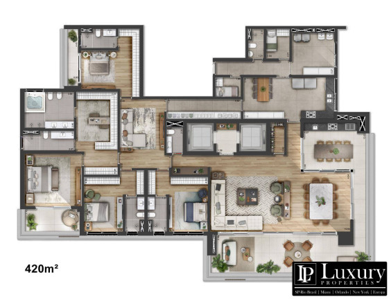 Imagem Apartamento com 4 Quartos à Venda, 420 m² em Alphagran Alphaville - Barueri Imagem Apartamento com 4 Quartos à Venda, 420 m² em Alphagran Alphaville - Barueri