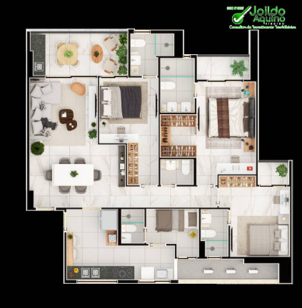 Imagem Apartamento com 3 Quartos à Venda, 115 m² em Dionísio Torres - Fortaleza
