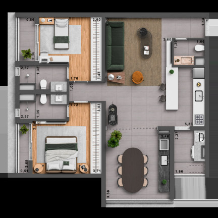 Imagem Apartamento com 2 Quartos à Venda, 96 m² em Pinheiros - São Paulo