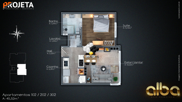 Imagem Apartamento com 1 Quarto à Venda, 45 m² em Carniel - Gramado Imagem Apartamento com 1 Quarto à Venda, 45 m² em Carniel - Gramado