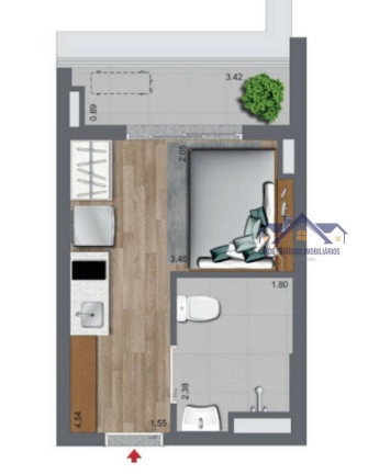 Imagem Apartamento com 1 Quarto à Venda, 22 m² em Brooklin Paulista - São Paulo Imagem Apartamento com 1 Quarto à Venda, 22 m² em Brooklin Paulista - São Paulo