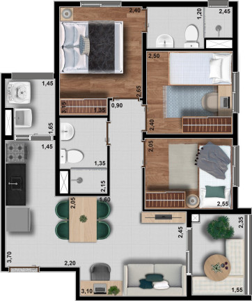 Imagem Apartamento com 3 Quartos à Venda, 55 m² em Freguesia Do ó - São Paulo Imagem Apartamento com 3 Quartos à Venda, 55 m² em Freguesia Do ó - São Paulo