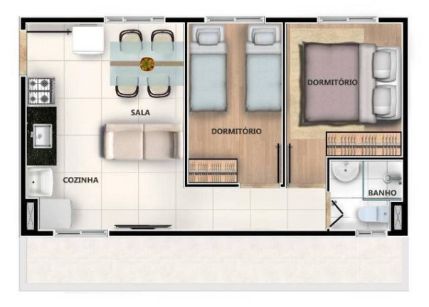 Imagem Apartamento com 2 Quartos à Venda, 30 m² em Vila Regente Feijó - São Paulo