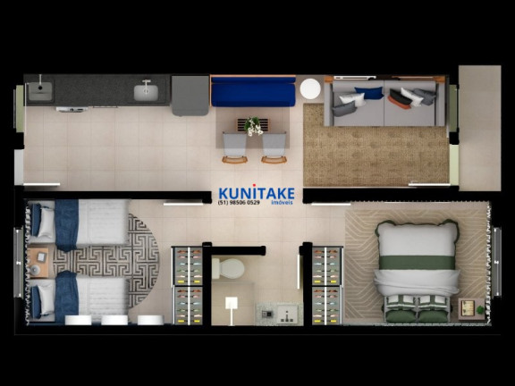 Imagem Casa de Condomínio com 2 Quartos à Venda, 44 m² em Monte Belo - Gravataí Imagem Casa de Condomínio com 2 Quartos à Venda, 44 m² em Monte Belo - Gravataí