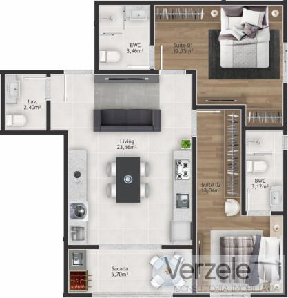 Imagem Apartamento com 2 Quartos à Venda, 56 m² em Morretes - Itapema Imagem Apartamento com 2 Quartos à Venda, 56 m² em Morretes - Itapema