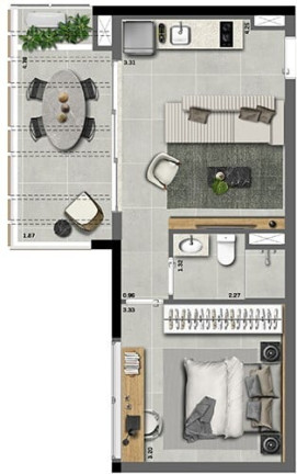 Imagem Apartamento com 2 Quartos à Venda, 67 m² em Pinheiros - São Paulo