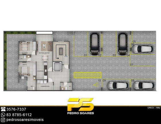 Imagem Apartamento com 1 Quarto à Venda, 55 m² em Bessa - João Pessoa Imagem Apartamento com 1 Quarto à Venda, 55 m² em Bessa - João Pessoa