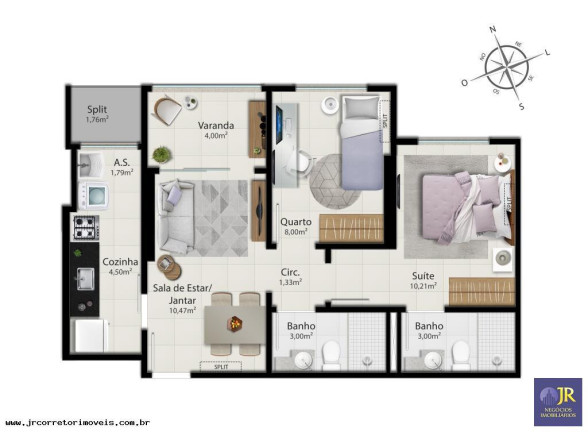 Imagem Imóvel com 2 Quartos à Venda, 59 m² em Jockey De Itaparica - Vila Velha