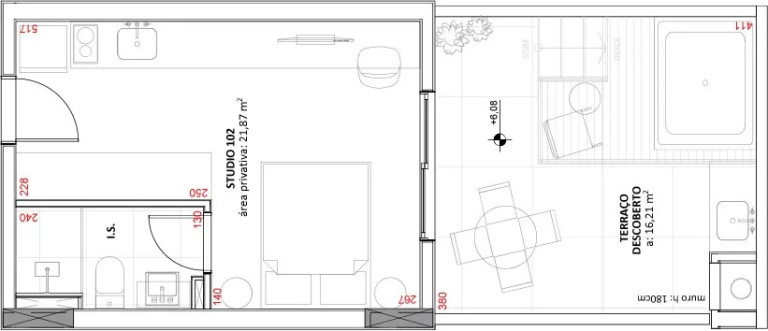 Imagem Apartamento com 1 Quarto à Venda, 38 m² em Bigorrilho - Curitiba