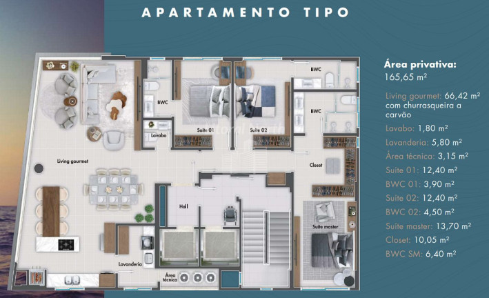Imagem Apartamento com 3 Quartos à Venda, 165 m² em Centro - Itajaí