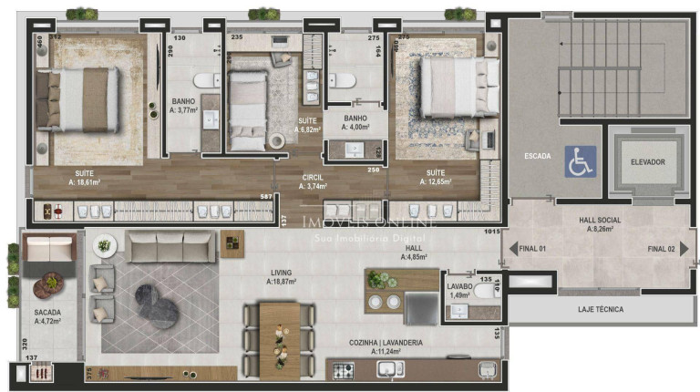 Imagem Apartamento com 3 Quartos à Venda, 108 m² em São Leopoldo - Caxias Do Sul Imagem Apartamento com 3 Quartos à Venda, 108 m² em São Leopoldo - Caxias Do Sul