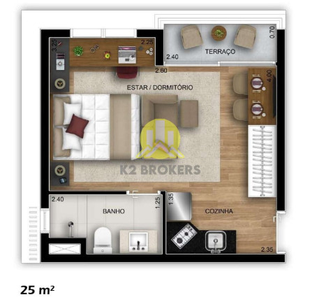 Imagem Studio com 1 Quarto à Venda, 24 m² em Vila Madalena - São Paulo Imagem Studio com 1 Quarto à Venda, 24 m² em Vila Madalena - São Paulo