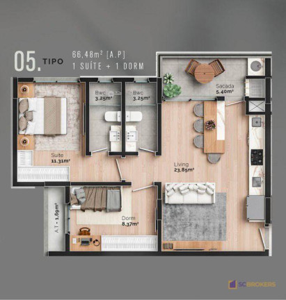 Imagem Apartamento com 2 Quartos à Venda, 62 m² em São Judas - Itajaí Imagem Apartamento com 2 Quartos à Venda, 62 m² em São Judas - Itajaí