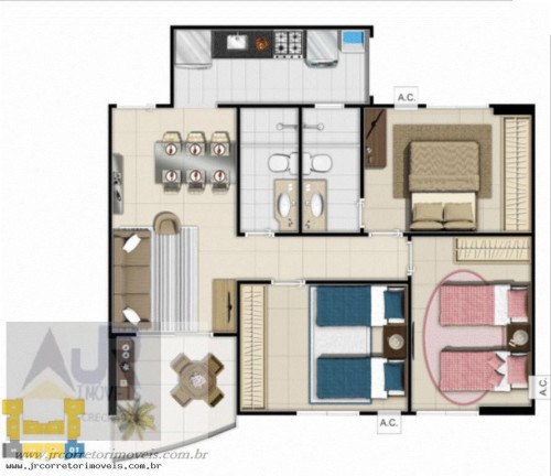 Imagem Apartamento com 2 Quartos à Venda, 68 m² em Praia Itaparica - Vila Velha Imagem Apartamento com 2 Quartos à Venda, 68 m² em Praia Itaparica - Vila Velha
