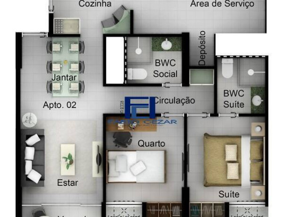 Imagem Apartamento com 3 Quartos à Venda, 68 m² em Boa Viagem - Recife Imagem Apartamento com 3 Quartos à Venda, 68 m² em Boa Viagem - Recife